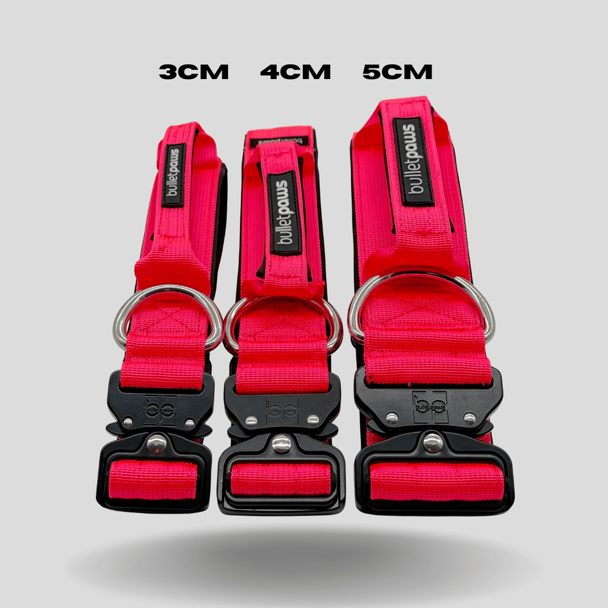 Alpha Hundehalsband® mit Griff - Pink
