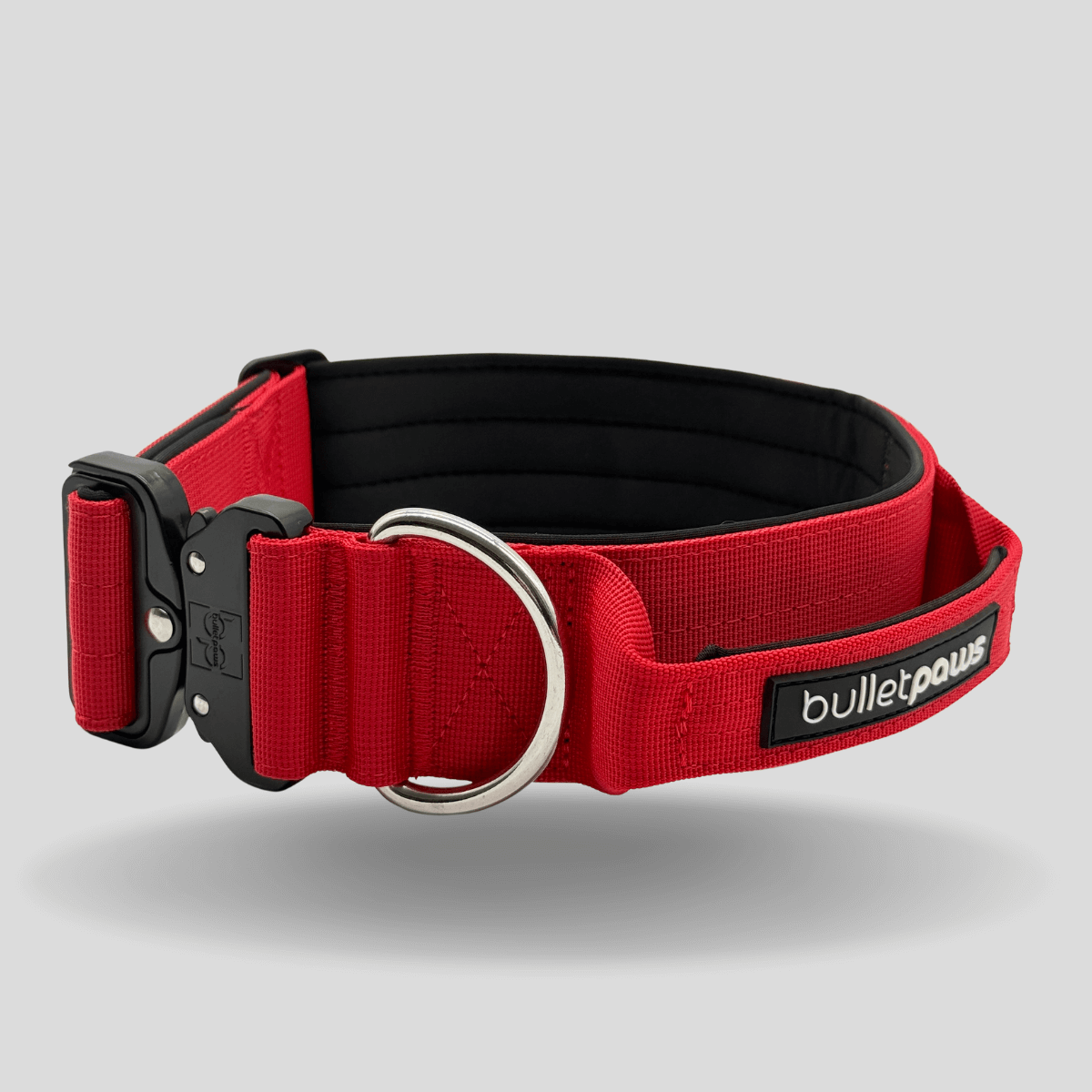 Alpha Hundehalsband® mit Griff - Rot